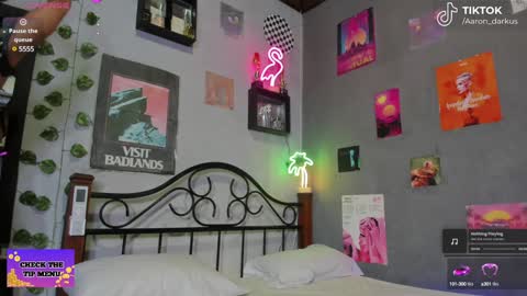 Snapshot of aaron_darkus chatting on December 9, 4:45 am Aaron online show from December 9, 4:45 am