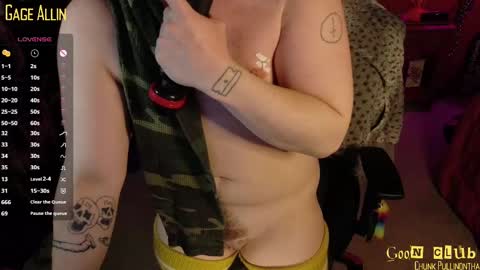 Snapshot of gage_allin chatting on October 6, 11:42 pm Gage Allin AKA Alpha Pussy online show from October 6, 11:42 pm