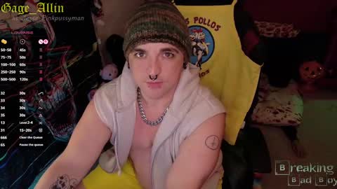 Snapshot of gage_allin chatting on October 13, 10:16 pm Gage Allin AKA Alpha Pussy online show from October 13, 10:16 pm