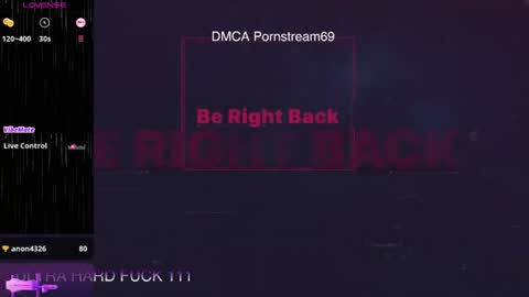 PORNSTREAM online show from August 4, 8:35 pm