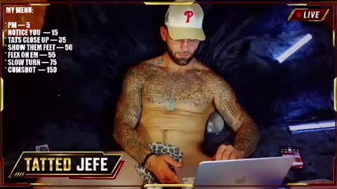 Tatted Jefe online show from July 18, 8:03 pm