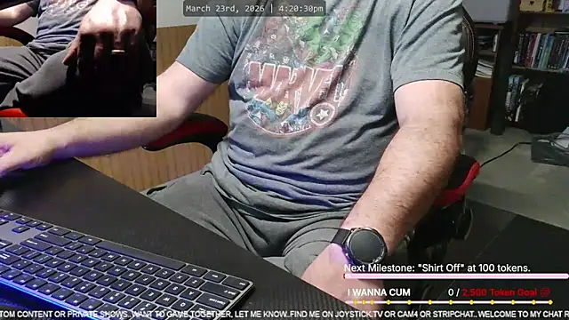 DeanonCam online show from March 23, 9:21 pm